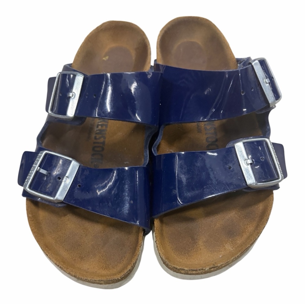 Birkenstock Navy Double-Buckle Sandals